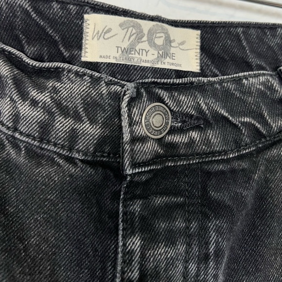 Free People Slit Front High Rise Straight Leg Jeans - Picture 10 of 13